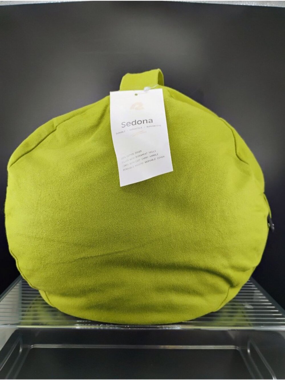 Sedona Meditation Cushion Green Durable Cotton Cover